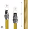Flextron Gas Line Hose 1/2'' O.D.x36'' Len 1/2"x3/8" MIP Fittings Yellow Coated Stainless Steel Flexible FTGC-YC38-36D - alternate 4